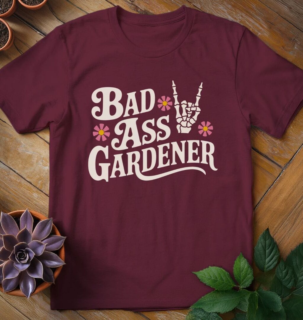 Alternative view of Bad Ass Gardener Tee