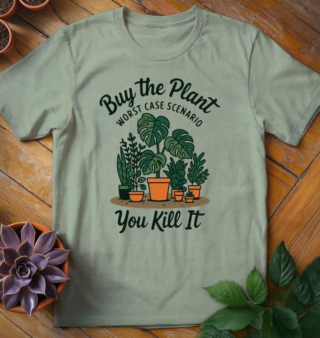 Alternative view of Buy the Plant Tee