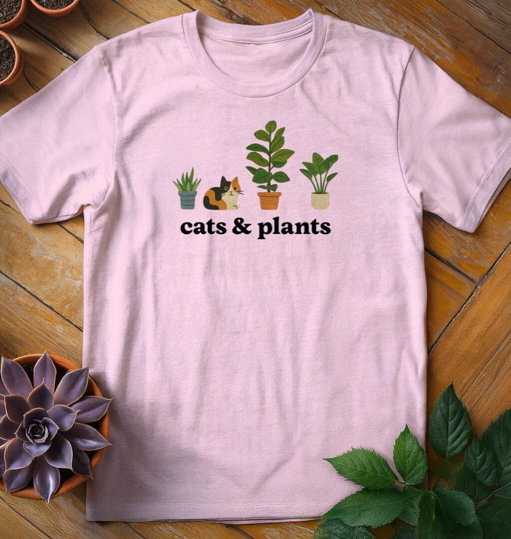 Cats & Plants Icons Tee