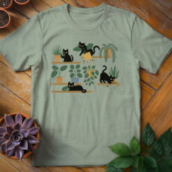 Alternative view of Cats & Plants Shelves Tee