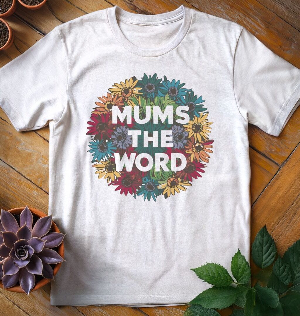Alternative view of Chrysanthemums the Word Tee