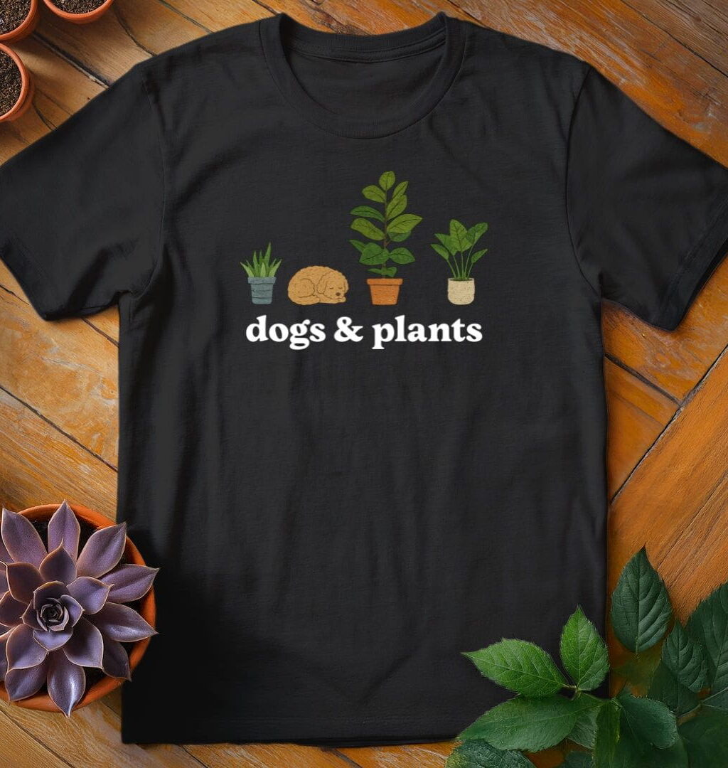 Alternative view of Dogs & Plants Icons Tee