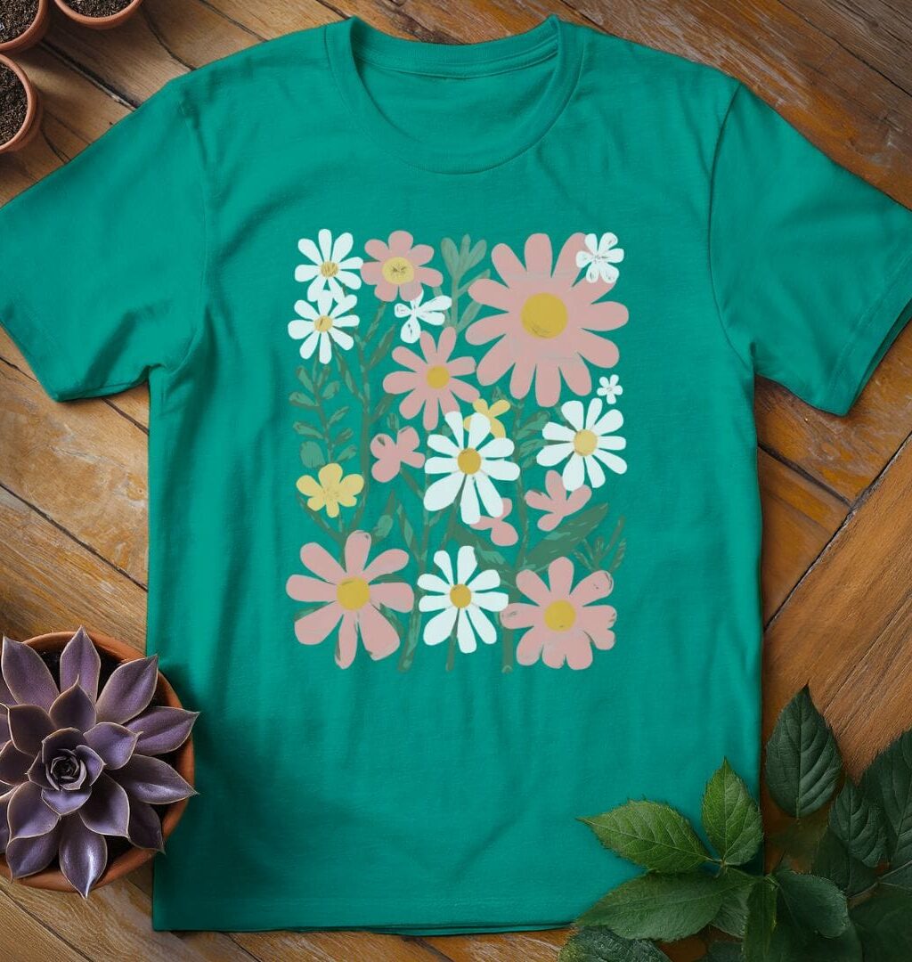 Alternative view of Flowers Tee