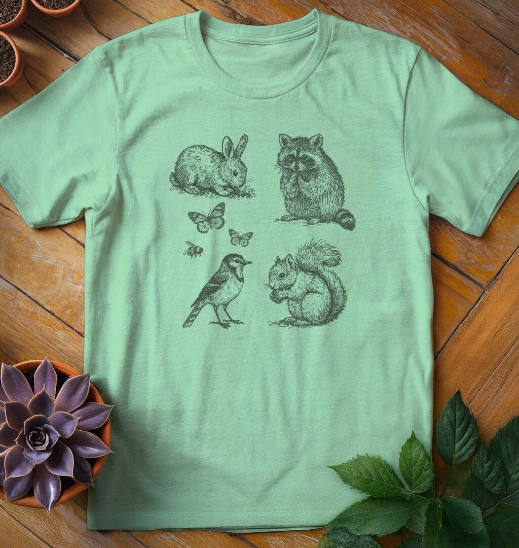 Alternative view of Garden Animals Tee