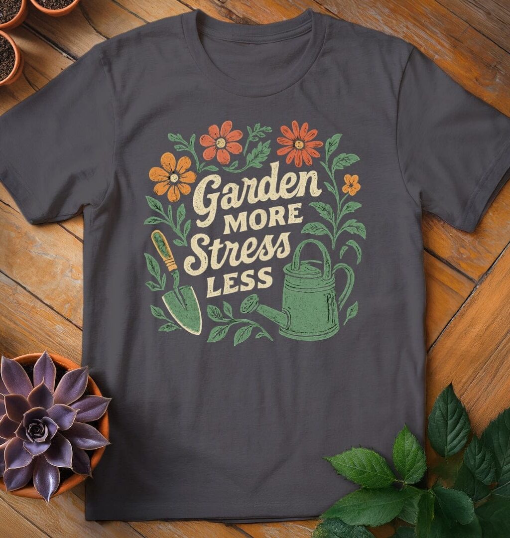 Garden More, Stress Less Tee
