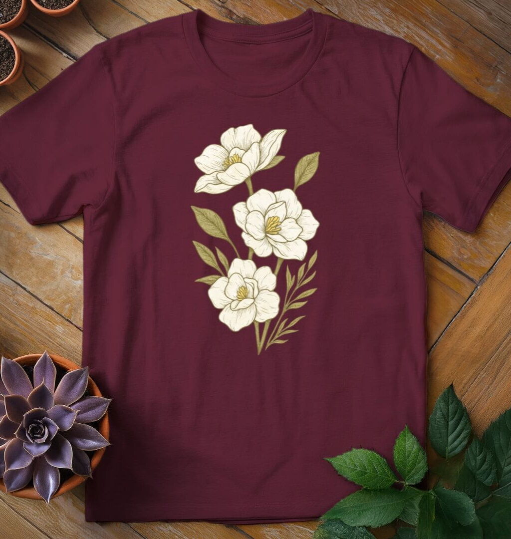 Alternative view of Gardenias Tee
