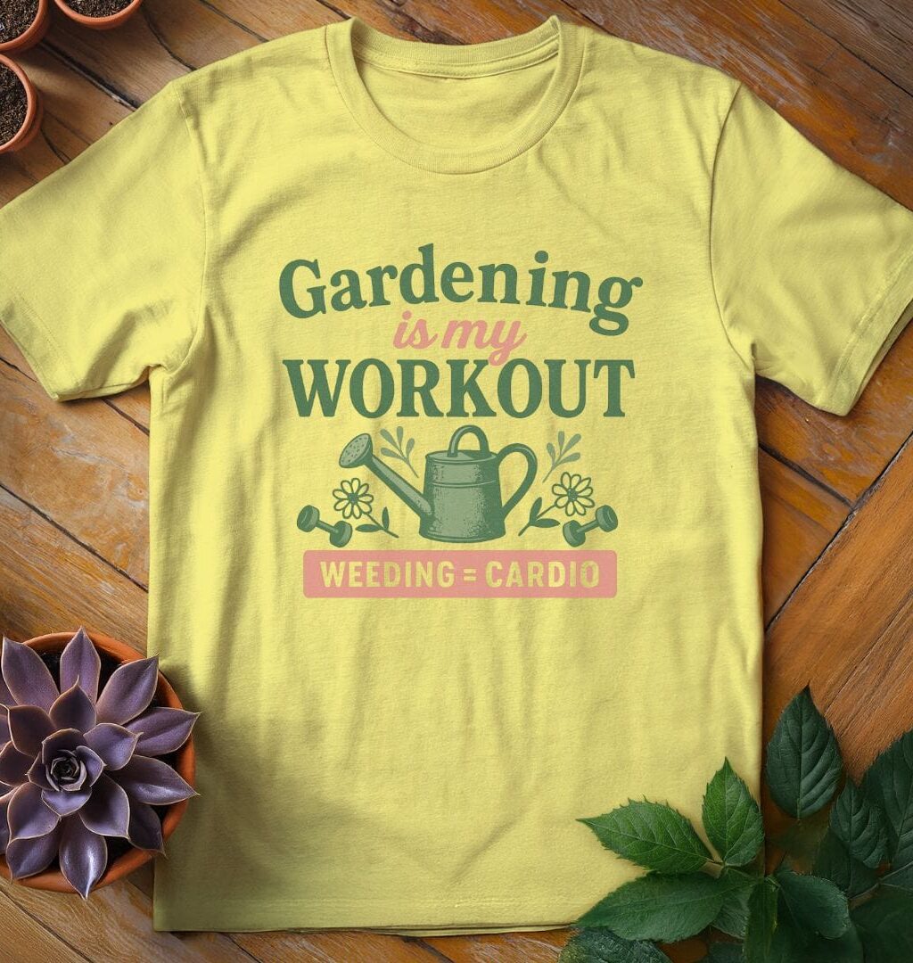 Alternative view of Gardening is My Workout Tee