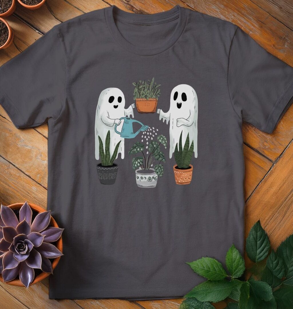 Alternative view of Ghosts Watering Plants Tee