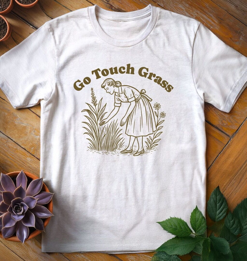 Alternative view of Go Touch Grass Tee