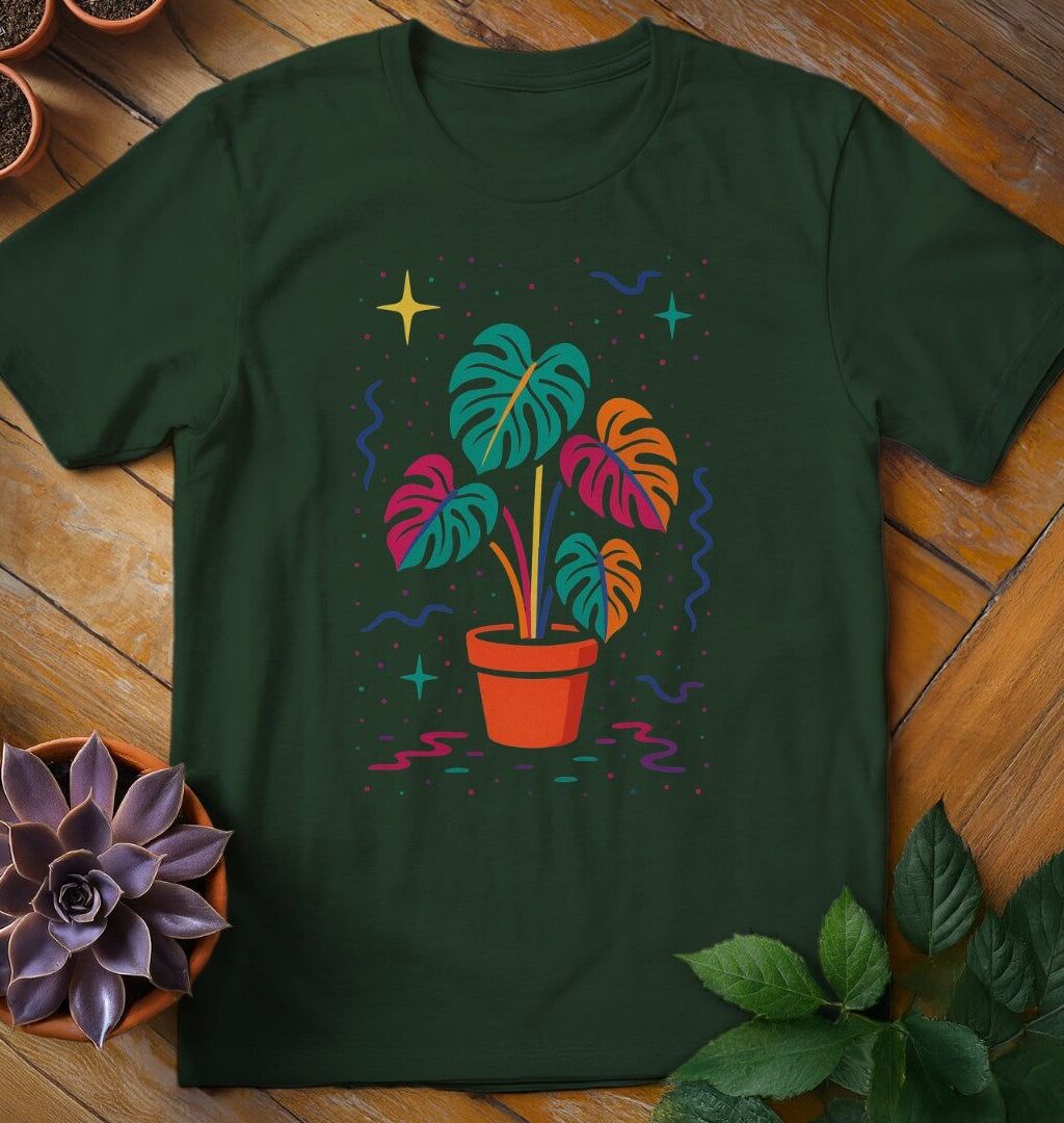 Alternative view of Groovy Monstera Tee