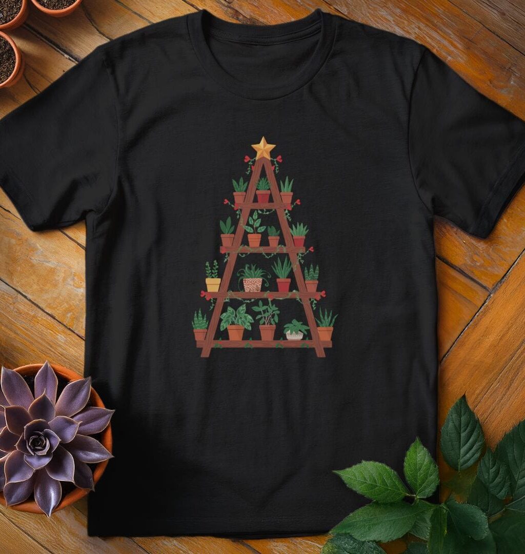 Houseplant Christmas Tree Tee