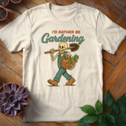 Alternative view of I'd Rather Be Gardening Tee