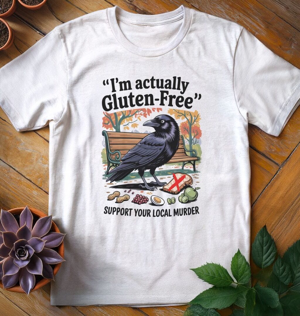 Alternative view of I'm Actually Gluten-Free Tee