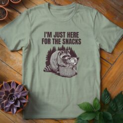 Alternative view of I'm Just Here for the Snacks Tee