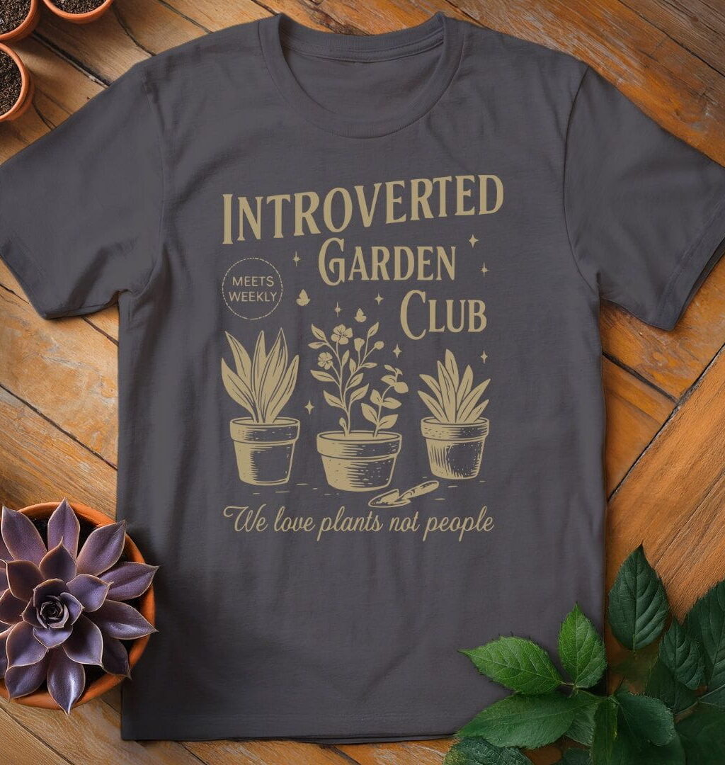 Alternative view of Introverted Garden Club Tee