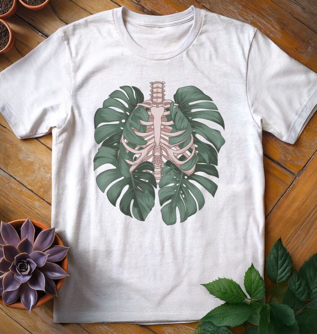 Alternative view of Monstera Lungs Tee