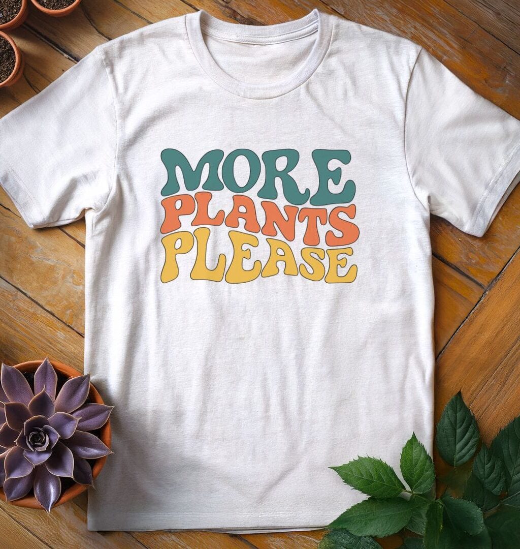 Alternative view of More Plants Please Tee