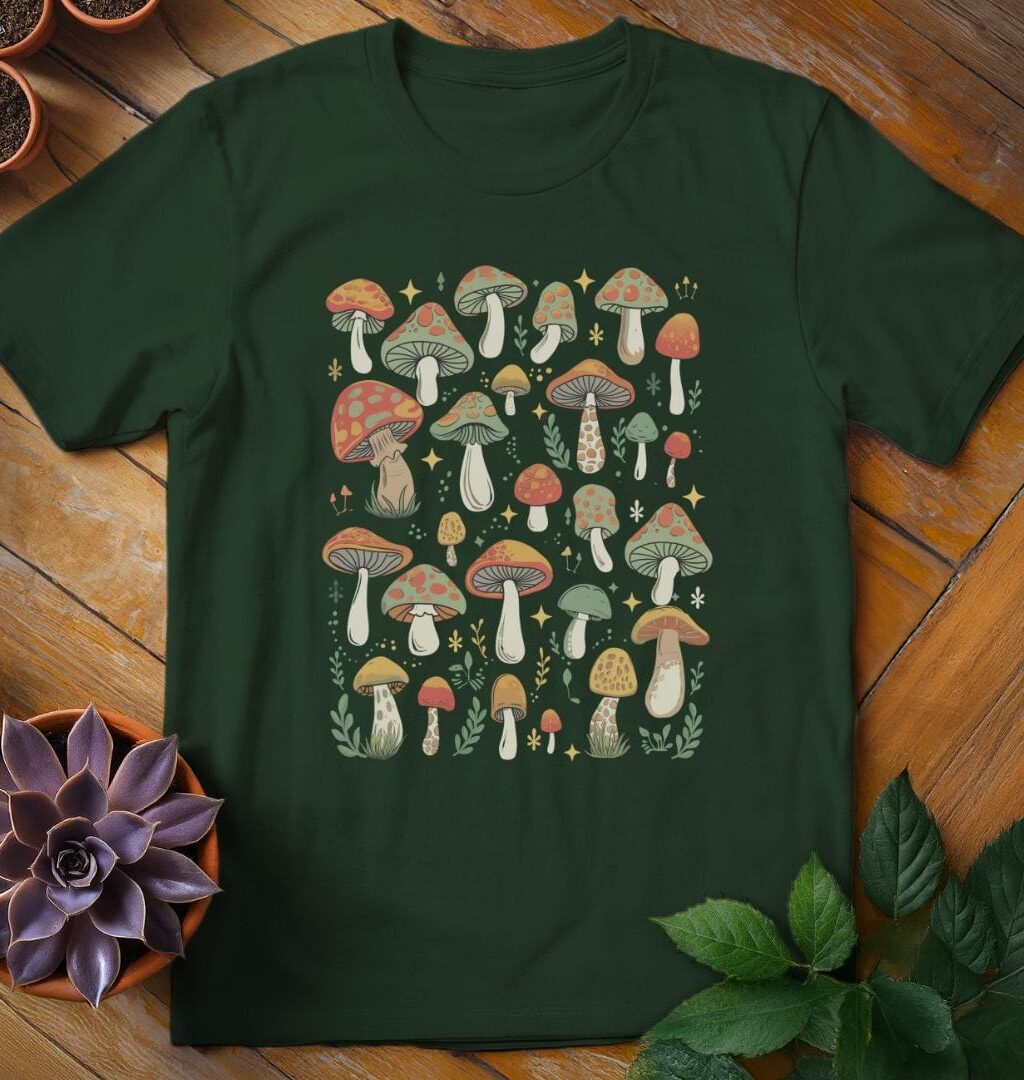 Alternative view of Mushrooms Tee