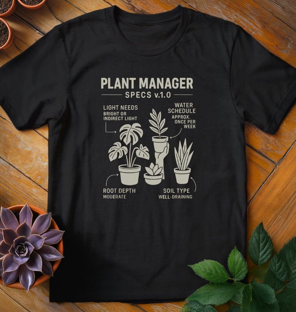 Alternative view of Plant Manager Tee
