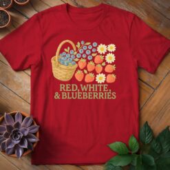 Alternative view of Red, White, and Blueberries Tee