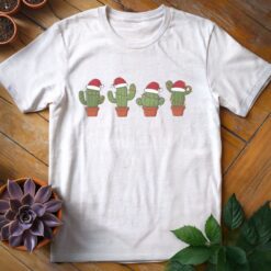 Alternative view of Santa Hat Cacti Tee