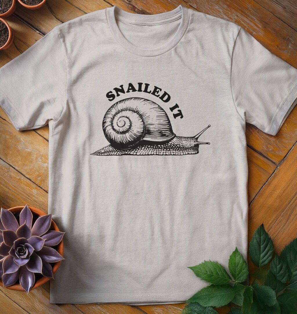 Alternative view of Snailed It Tee