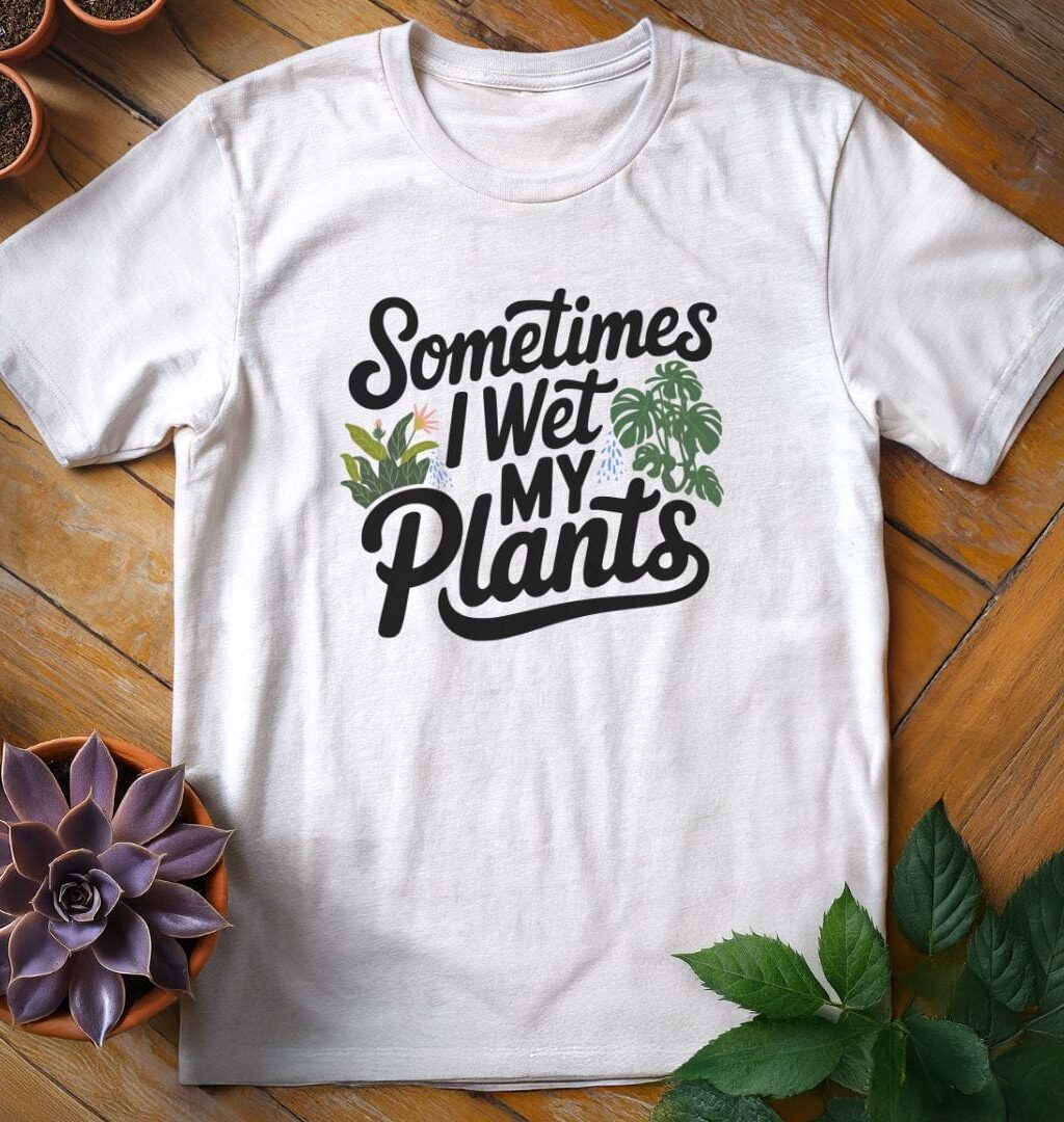 Alternative view of Sometimes I Wet My Plants Tee