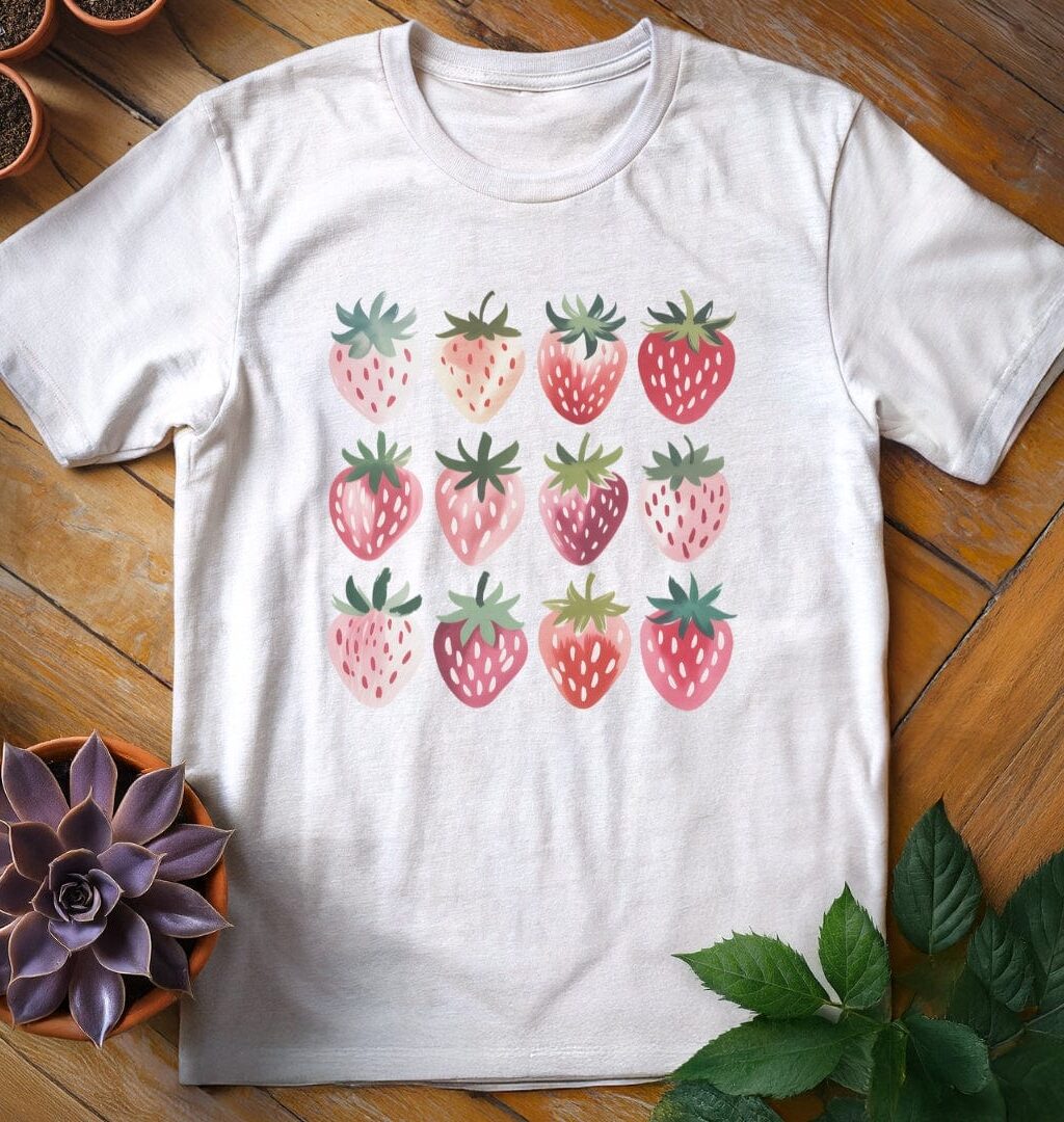 Alternative view of Strawberries Tee