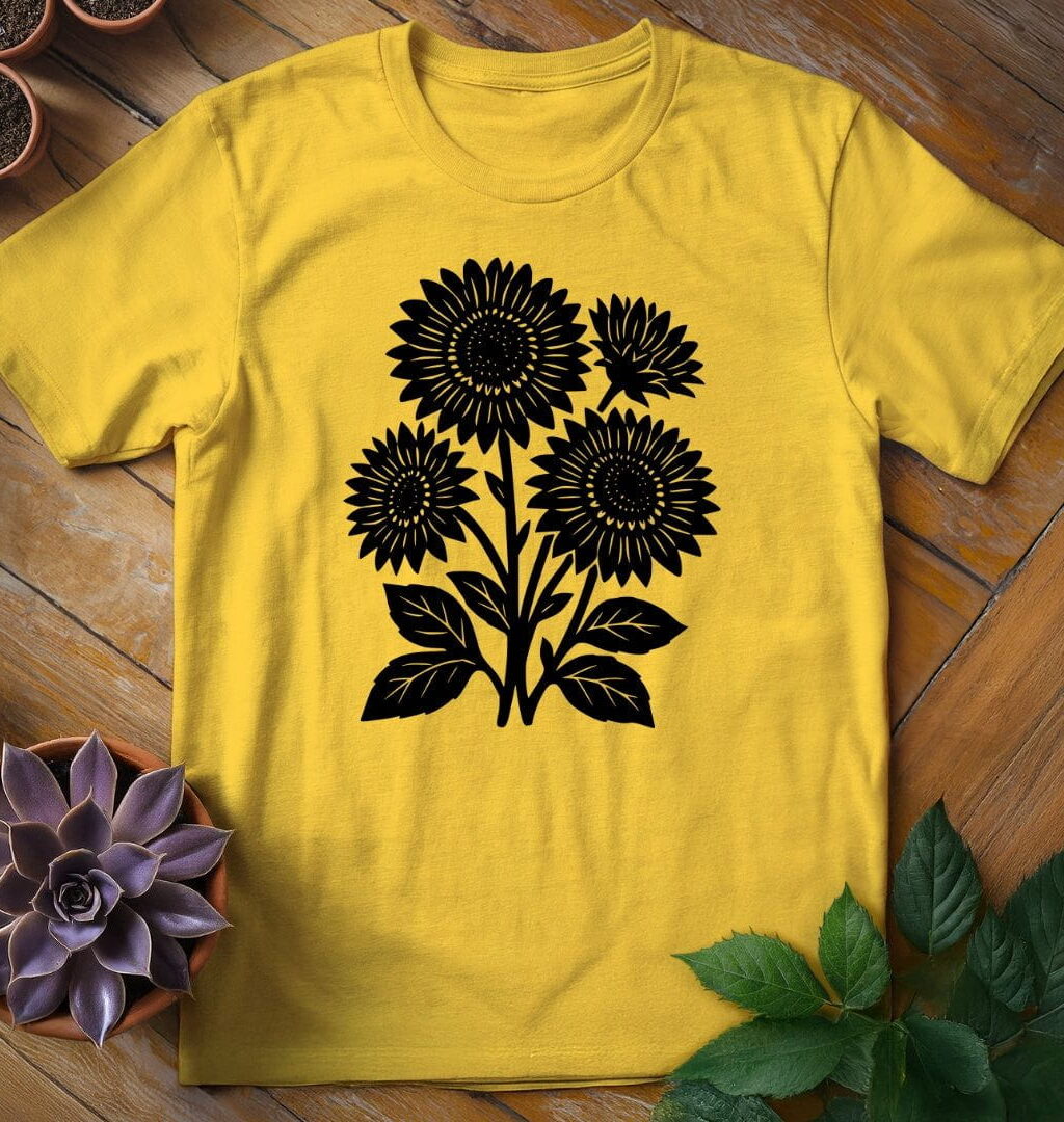 Alternative view of Sunflowers Tee