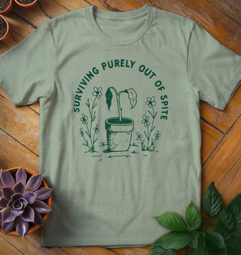 Alternative view of Surviving Purely Out of Spite Tee