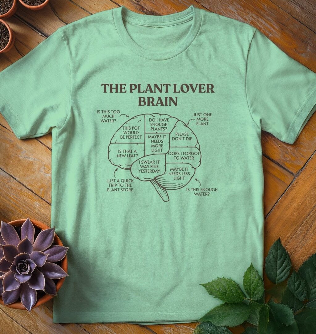 Alternative view of The Plant Lover Brain Tee