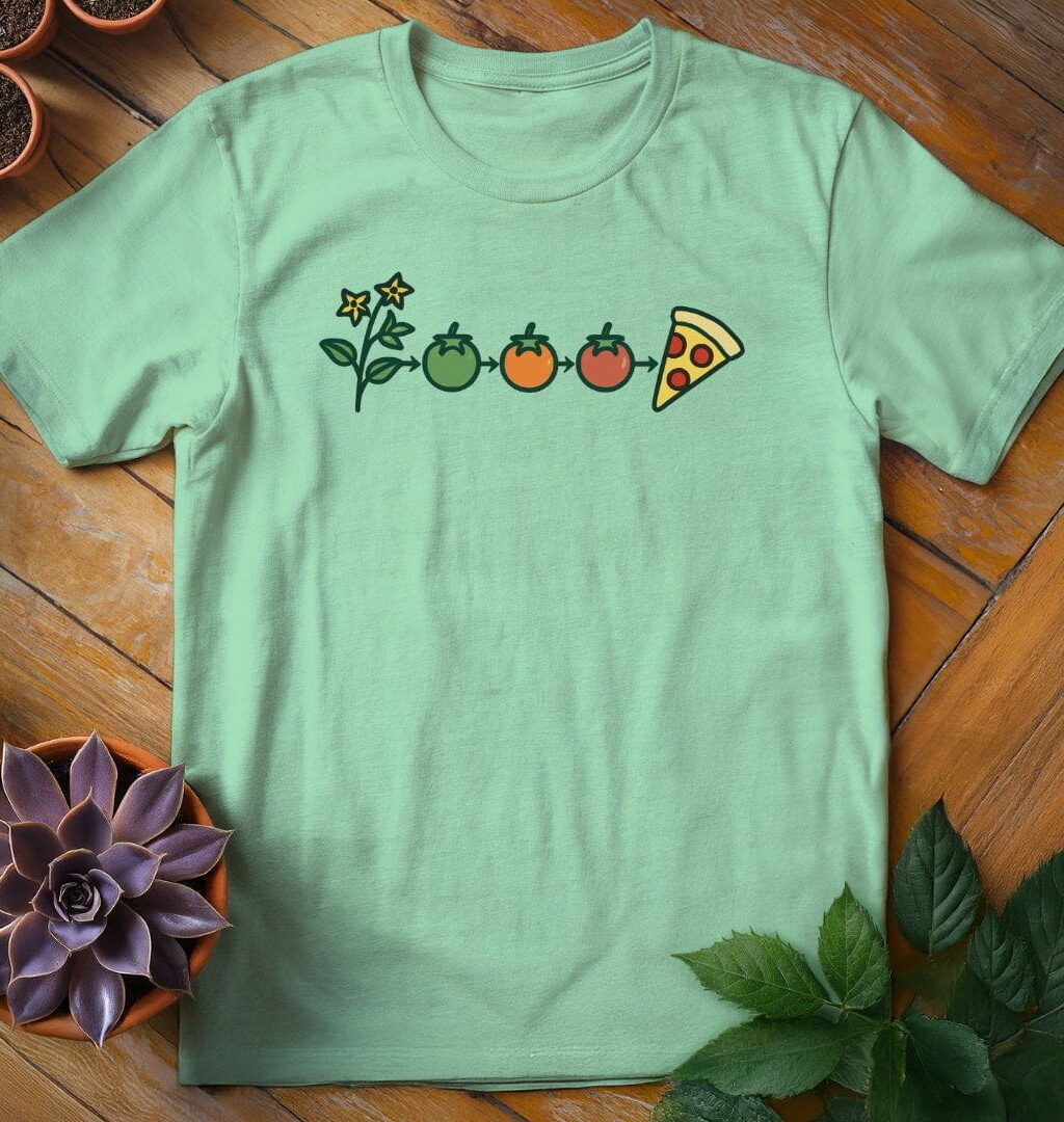 Alternative view of Tomato Evolution Tee