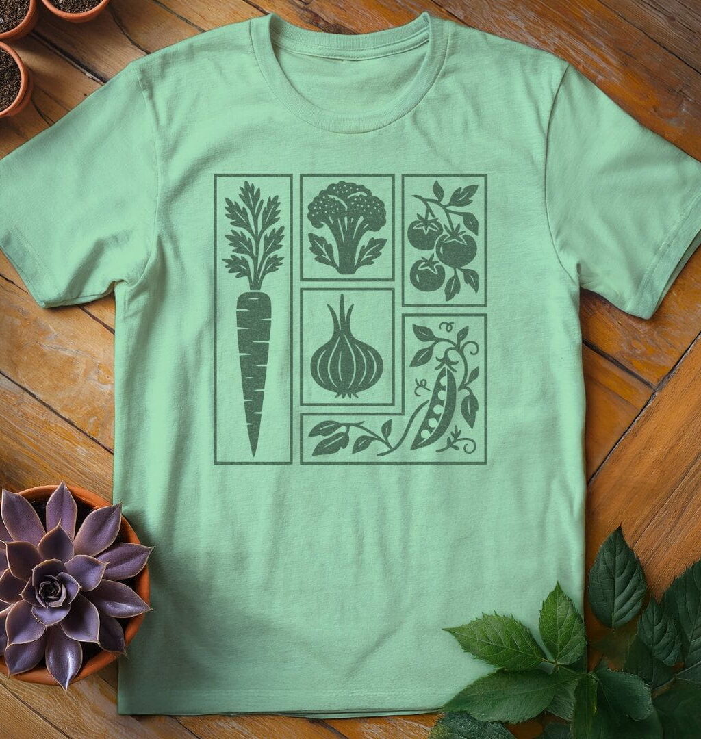 Alternative view of Veggie Grid Tee