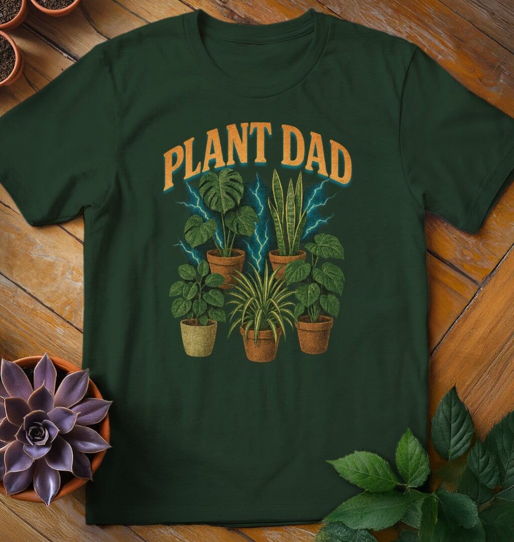 Alternative view of Vintage Plant Dad Tee