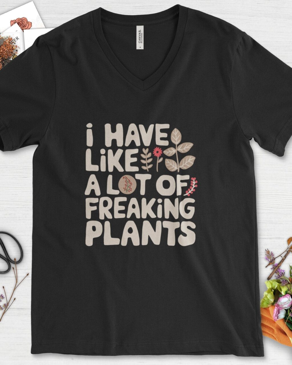 Alternative view of A Lot of Freaking Plants V-Neck