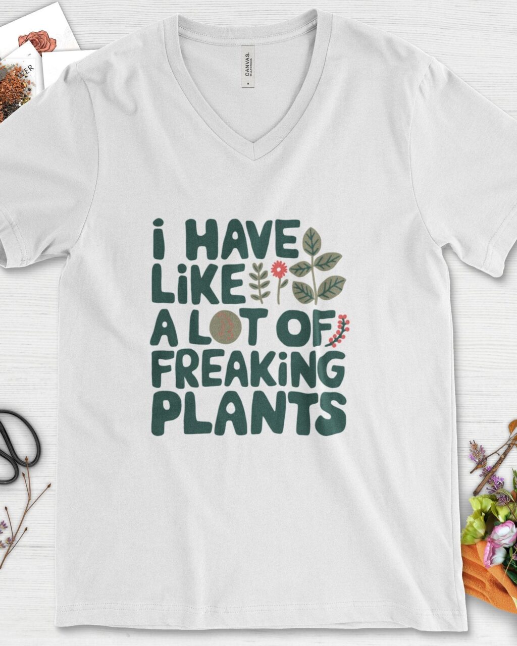 A Lot of Freaking Plants V-Neck