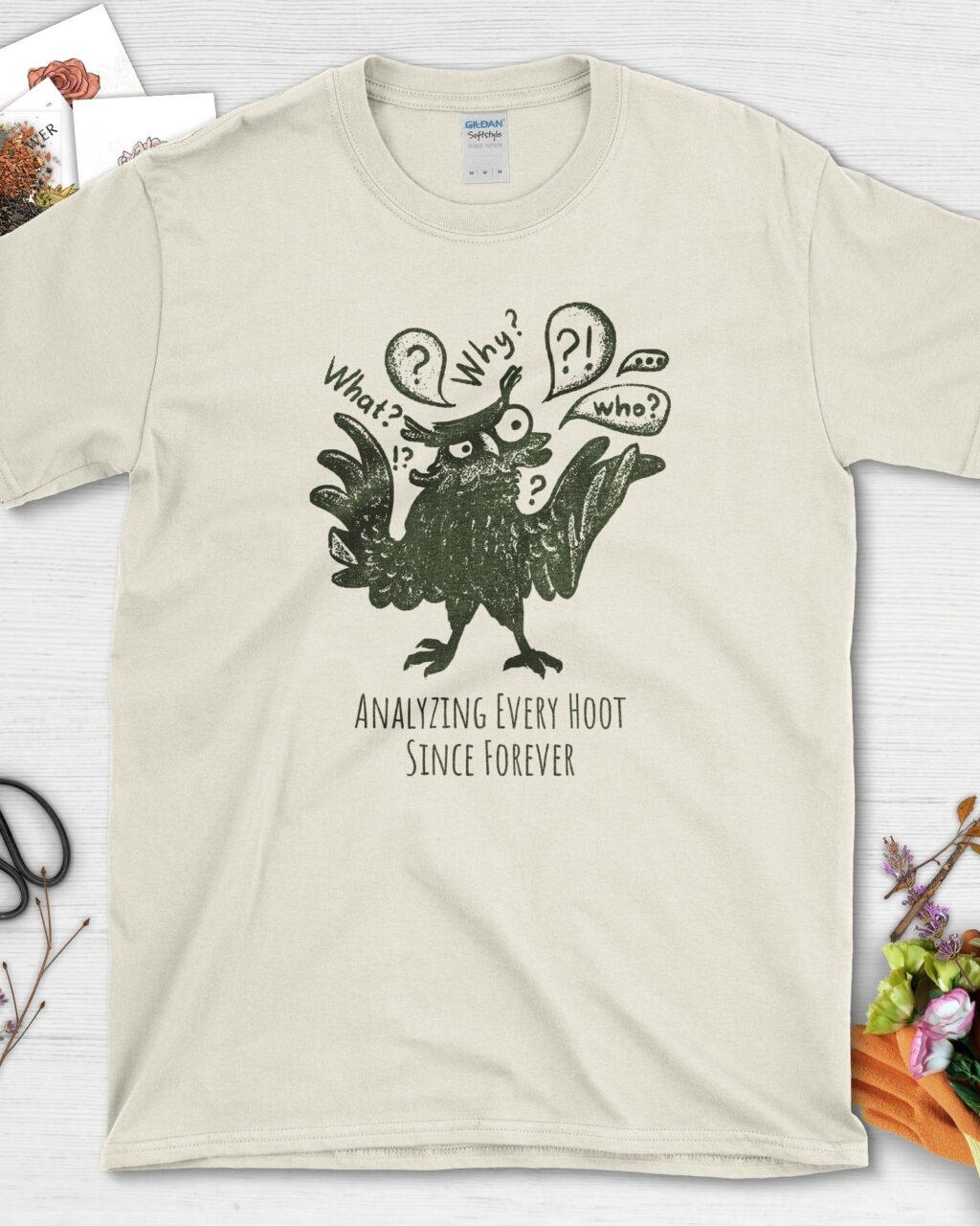 Alternative view of Analyzing Every Hoot Owl T-Shirt