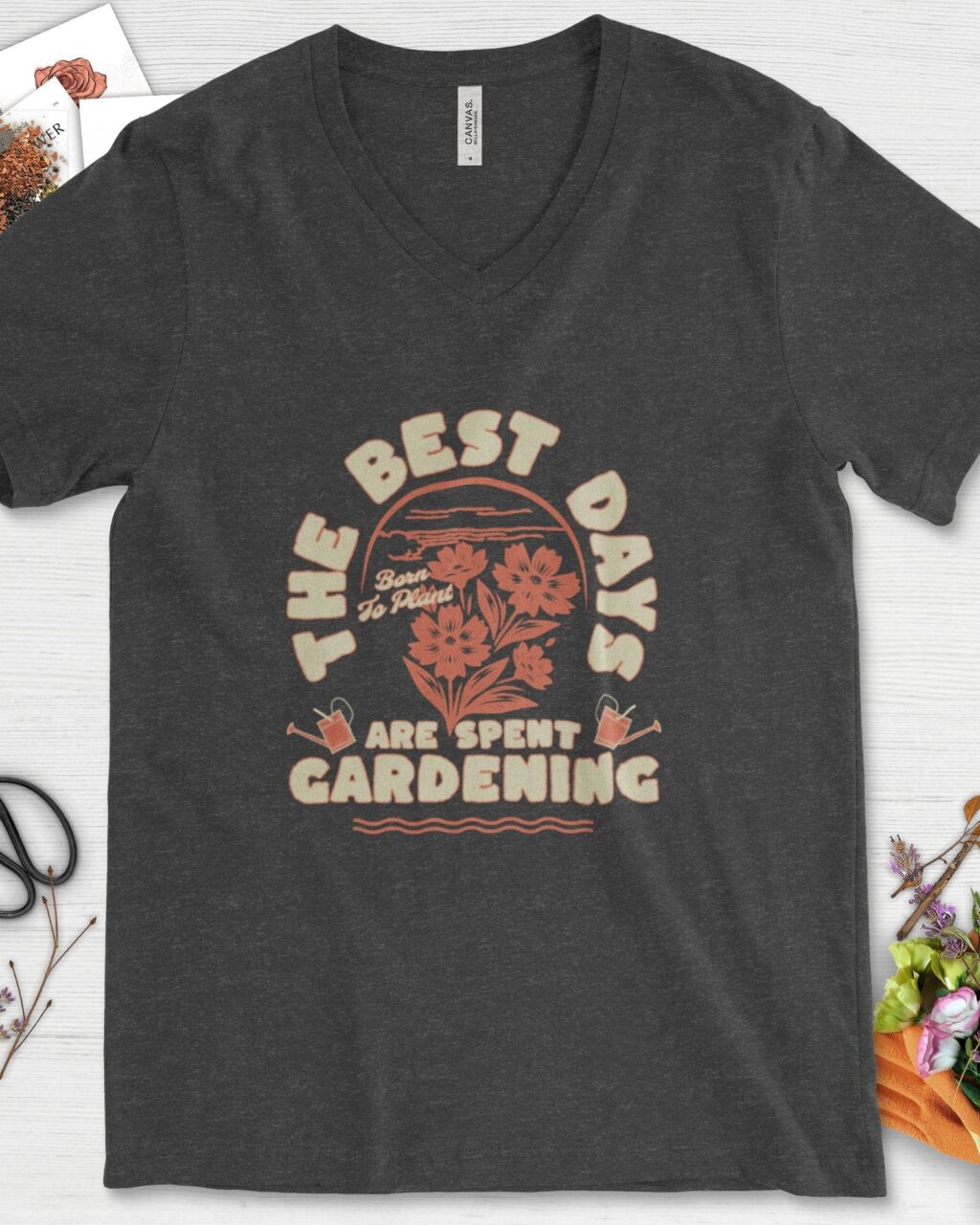 Alternative view of Best Days Gardening V-Neck