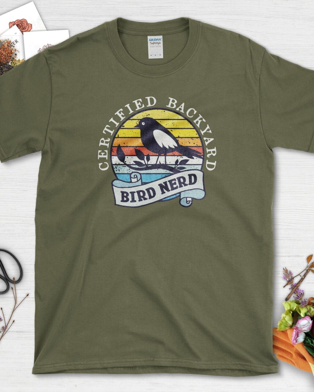 Bird Nerd Retro T-Shirt