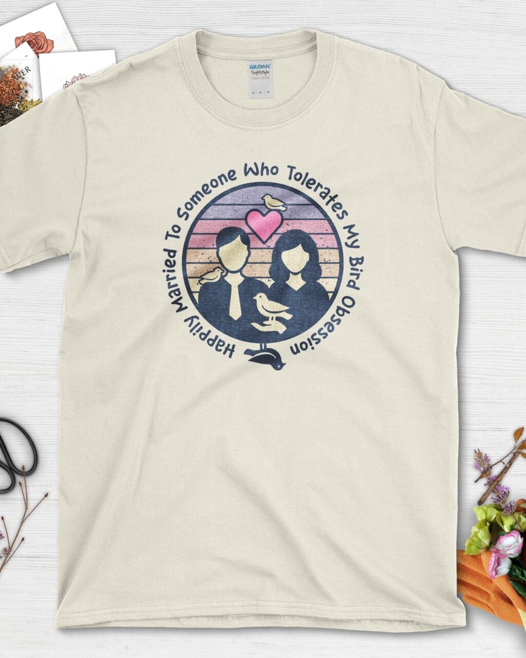 Alternative view of Bird Obsession Marriage T-Shirt