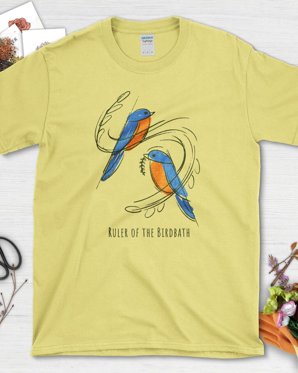 Birdbath Ruler T-Shirt