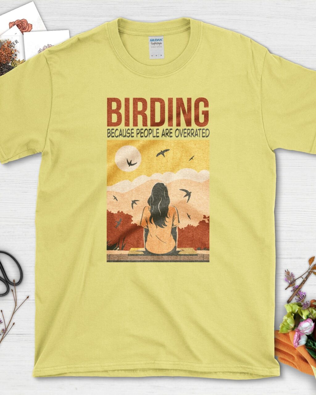 Alternative view of Birding Overrated People T-Shirt