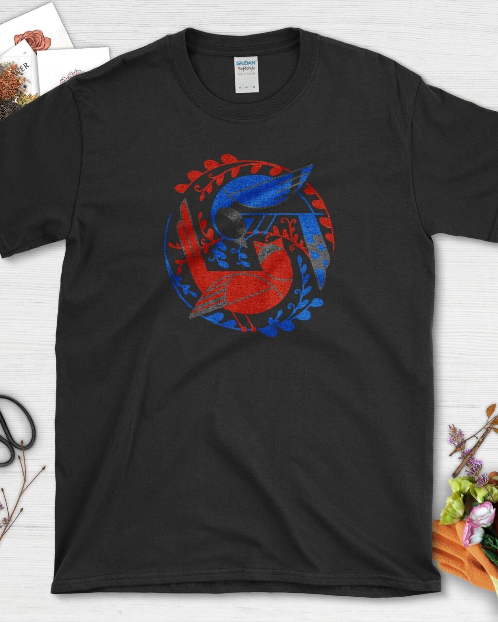 Alternative view of Birds In The Garden T-Shirt