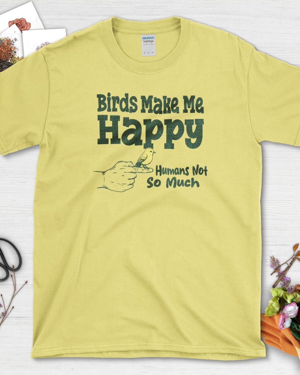 Alternative view of Birds Make Me Happy T-Shirt