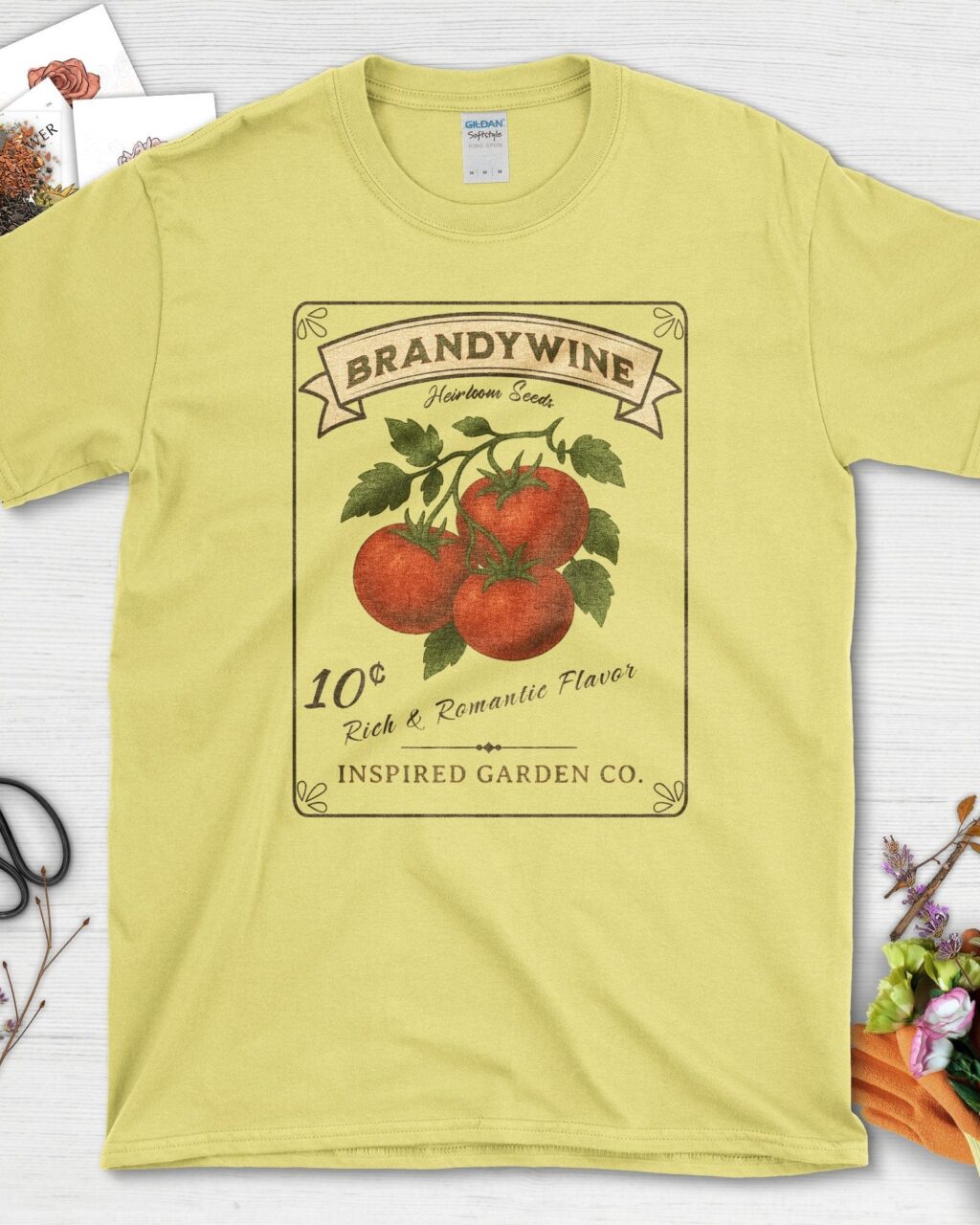 Brandywine Tomato Inspired Garden T-Shirt