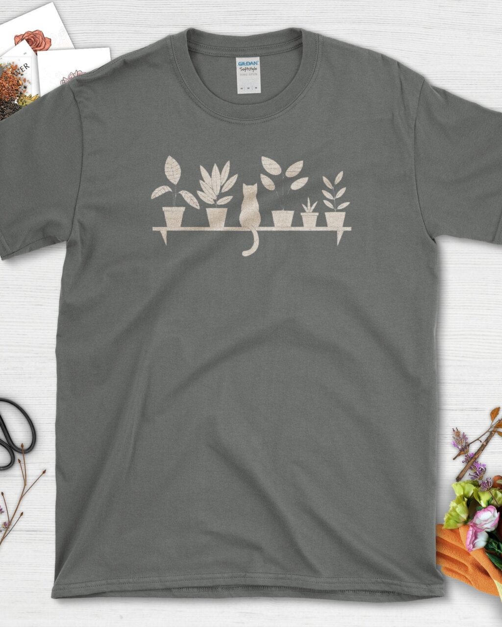 Cat Among Houseplants T-Shirt