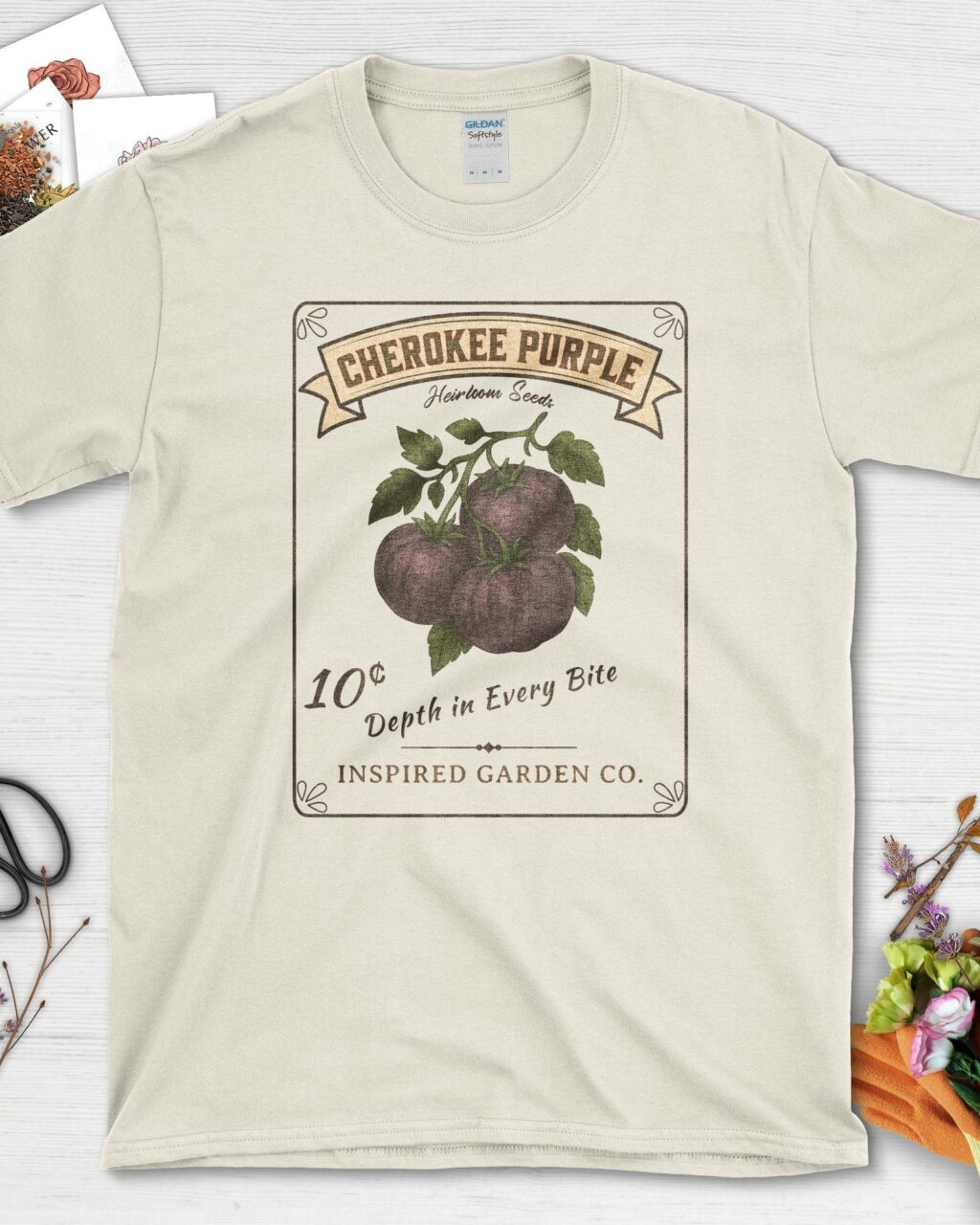 Alternative view of Cherokee Purple Heirloom Seeds T-Shirt