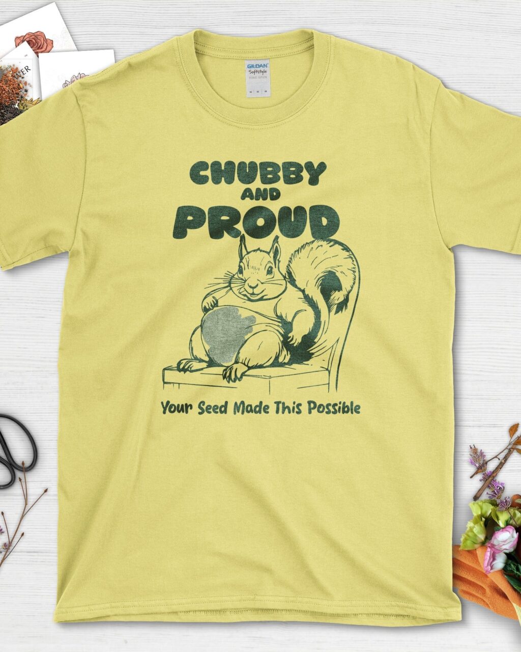 Alternative view of Chubby Proud Squirrel T-Shirt