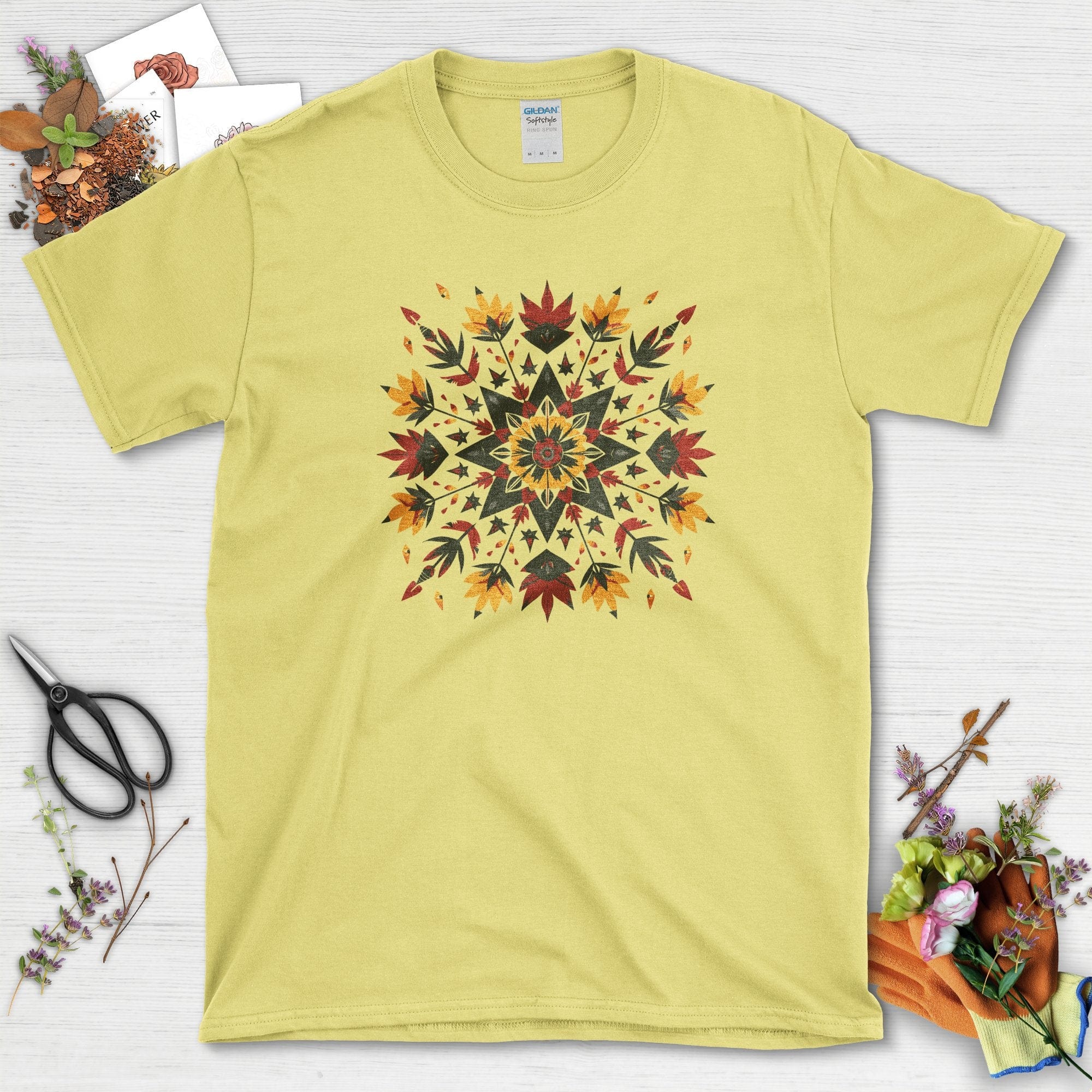 Colorful Floral Pattern T-Shirt