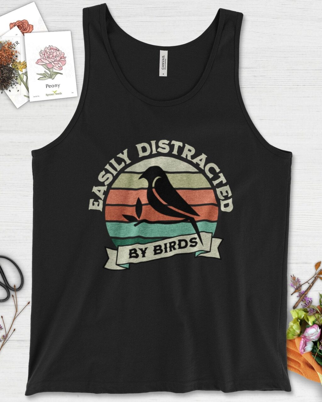 Alternative view of Easily Distracted By Birds Tank Top